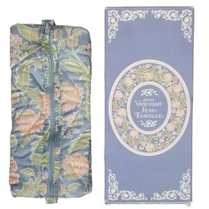 Avon Victorian Rose Traveler 1984‎ Makeup Toiletries Bag Tote Floral Travel Bag